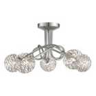 Lighting Collection 5 Light Twist Ceiling Fitting