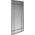 Pacific Antique Bronze Metal Rectangular Floor Mirror