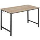 Tectake Office & Study Desk Jenkins, 50x140x75.5cm - Light Brown