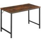 Tectake Office & Study Desk Jenkins, 50x120x75.5cm - Brown