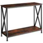 Tectake Side Table Tacoma 100x35x80.5cm - Brown