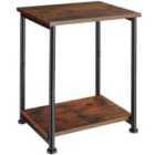 Tectake Side Table Yonkers 38.5x30x51.5cm - Brown
