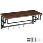 Tectake Coat Rack Westwood 66x30x27cm - Brown