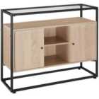 Tectake Sideboard Oldham 100 x 38 x 80,5 cm - Light Brown