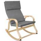 Tectake Rocking Chair Roca - Grey