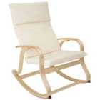 Tectake Rocking Chair Roca - Cream
