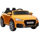 HOMCOM 12V Battery Licensed Audi Tt Rs Ride-on Car - Yellow