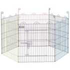PawHut Pet Playpen Dog Puppy Crate Kennel w/ Door