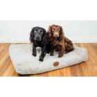 Snug & Cosy Teddy Boucle Oat Lounger - Medium