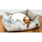 Snug & Cosy Highland Bluebell Rectangle Bed - Medium