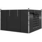 Outsunny 3x3/3x6m Pop Up Gazebo Panel Replacement 2pk Black