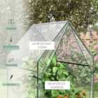 Outsunny Tomato Greenhouse w/ Zipped Doors - Clear