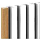 Corlea Oak Grooved End Cap for Slatted Wall Panelling - 2400mm