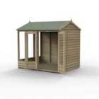 Forest Garden 4Life Reverse Summerhouse 8X6 2 Door 5 Window