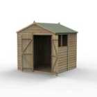 Forest Garden 4LIFE Apex Shed 7x7 - Double Door - 2 Window
