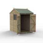 Forest Garden 4LIFE Reverse Apex Shed 5x7 2 Door 2 Windows