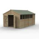 Forest Garden 4LIFE Apex Shed 10x15 - 2 Door - 6 Windows
