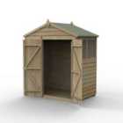 Forest Garden 4LIFE Apex Shed 6x4 - Double Door - 2 Windows