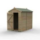 Forest Garden 4LIFE Apex Shed 5x7 - Single Door - No Window