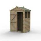 Forest Garden 4LIFE Apex Shed 5x3 - Single Door - 2 Window