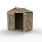 Forest Garden 4LIFE Apex Shed 7x5 - Double Door - No Window