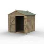 Forest Garden 4LIFE Apex Shed 7x7 - Double Door - No Window