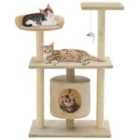 vidaXL Cat Tree with Sisal Scratching Posts 95cm Beige