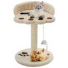 vidaXL Cat Tree w/ Sisal Scratching Post 40cm Beige/Brown