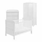 Babymore Aston 3 Piece Nursery Room Set - White