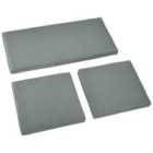 Outsunny 3pc Outdoor Cushion Pad Set - Dark Grey