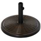 Outsunny Cantilever Parasol Cement Base/Stand - Black