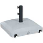 Outsunny Parasol Base (24kg Water/30kg Sand) w/ Wheels