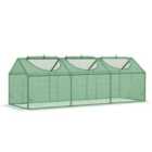 Outsunny Mini Greenhouse w/ PE Cover, 3 Windows - Green