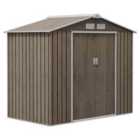 Outsunny Shed Storage Unit w/ Floor Foundation, Air Vent