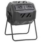 vidaXL Garden Compost Bin Black 73x64x95cm 160 L