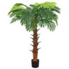 vidaXL Artificial Cycas Palm with Pot 160cm Green