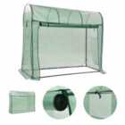 vidaXL Greenhouse with Zippered Door 200x80x170 cm