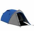 Outsunny Compact Camping Tent w/ Vestibule - Blue