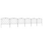 Outsunny 6pc Decorative Garden Fencing 24in x 12ft