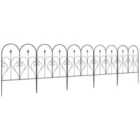 Outsunny 5pc Decorative Garden Fencing 32in x 10ft