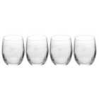 Mikasa Treviso Crystal Stemless Wine Glasses, Set Of 4, 350Ml