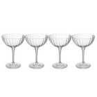 Mikasa Treviso Crystal Coupe Glasses, Set Of 4, 300Ml