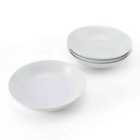 Mikasa Chalk Porcelain Pasta Bowls, Set Of 4, 23Cm, White