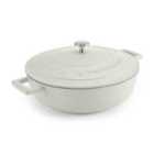 Masterclass Cream Cast Aluminium Shallow Casserole Dish 4L