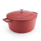 Masterclass Cast Aluminium Red Casserole Dish 5L