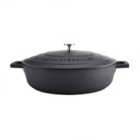 Masterclass Black Shallow Cast Aluminium Casserole Dish 5L