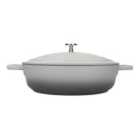Masterclass Shallow 4 Litre Casserole Dish With Lid - Ombre Grey