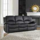 Artemis Home Glendale 3 Seat Electric Reclining Sofa - Black