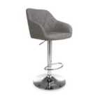 2 X Serena Leather Effect Charcoal Bar Stool