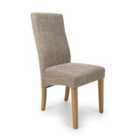 2 X Bailey Tweed Oatmeal Dining Chair